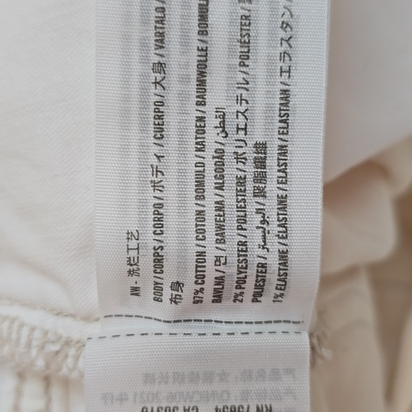 ABERCROMBIE & FITCH WOMEN'S PLUS IVORY WHITE "CURVE LOVE" PANTS SIZE 36/22 LONG - Picture 15 of 15